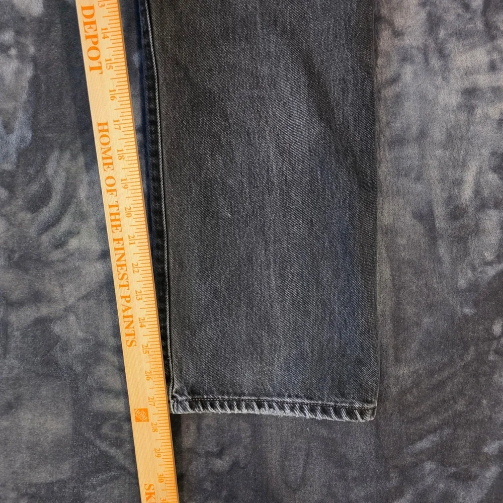 Vintage Levis 501 Black Fade Straight Leg Button Fly Denim Jeans Mens 34x29